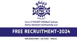 Ginco General Contracting Company Jobs 2024