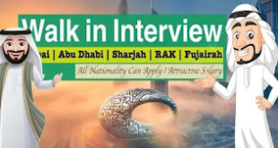 Walk-In Interviews in Dubai Today & Tomorrow – UAE